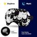 LynaRei Cute Black White Cats Sleep Mask - Elastic Eye Mask for Full Night's Sleep, Travel, and Nap - Buy Online on GoSupps.com