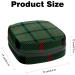 Portable Tartan Plaid Storage Bag for Women & Girls | Menstrual Cup Holder | Stylish Bandage Pouch - Buy Online on GoSupps.com