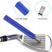 VIPMOON Golf Club Cleaner Kit - Retractable Brush & Groove Sharpeners | Portable Tool Set for All Irons - Blue - Buy Online on GoSupps.com