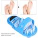 BlueKey Shower Foot Scrubber Mat with Suction Cups: A Simple Feet Cleaner Exfoliating Foot Washer for Improved Dead Skin Removal and Pressure Relief - Buy Online on GoSupps.com