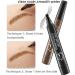 Magical Precise Waterproof Natural Microblading Eyebrow pen with 4 Fork Tip Pencil Natural Looking Brows Effortlessly and Stays on All Day-Dark brown - Buy Online on GoSupps.com