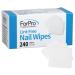 ForPro Lint-Free Nail Wipes, 2" x 2", Non-Woven Fabric Nail Wipes for Nail Polish Removal, White, 240-Count 240 Count (Pack of 1)