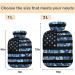 Naanle Vintage Camouflage American Flag Hot Water Bottle - 1L Transparent Heating Pad for Bed Hand & Feet Warmer | Pain Relief & Cold Therapy - Buy Online on GoSupps.com