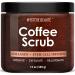 MYST RE BEAUT  Arabica Coffee Body Scrub - Exfoliating Body Scrub for Natural Skin Care with Coconut Oil & Vitamin E- Reduces the Appearances of Cellulite  Stretch Marks & Eczema  Moisturizing - 12 oz