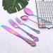 Flatware Sets 6Pcs Silver Royal Luxury Tableware Cutlery Set Stainless Steel Gold Dinnerware Kitchen Ice Spoon Dinner Knife Fork Flatware Set (Color : Silver) - Buy Online on GoSupps.com
