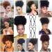 Adjustable Afro Puff Ponytail Ties for Natural Curly Hair Styles - 5PCS - Buy Online on GoSupps.com
