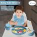 Silicone Baby Self-Feeding Set - Divided Suction Plate, Bowl, and Sippy Cup - Blue - Buy Online on GoSupps.com