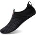 BARERUN Barefoot Quick-Dry Water Sports Shoes Aqua Socks | Black Holes | Women 14-15/Men 12-13 - Buy Online on GoSupps.com