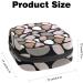 Portable Menstrual Cup & Sanitary Napkin Storage Bag | Cobblestone Print | Teen Girls & Women - Buy Online on GoSupps.com