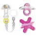 MAM Set - Bite & Relax Phase 1 & 2 plus pacifier clip Clip-it! - Girl/Girl