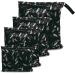 4 pieces wet BAG Waterproof diaper bag for on the way wet bag kindergarten Waetbag kindergarten W schebeutel Kita Wetbag cloth diapers laundry bag kindergarten waterproof diaper pocket for baby 4 Pack (smml) sets feather 4