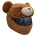 Motorcycle Helmet Cover Funny Design and Gifts (Cover Only. Helmet Not Included) Comprehensive Warmth (Brown)