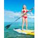 OCEANBROAD SUP Paddle Board Paddle 3 Pieces Adjustable Carbon Shaft Stand up Paddle with Bag Blue - Buy Online on GoSupps.com