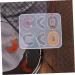 Operitacx 1pc Eardrop DIY Jewelry Home White Creative Epoxy Silicone Studio for Pendant Making Crystal Mold White 15x12.3x0.7cm - Buy Online on GoSupps.com