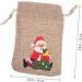 KOMBIUDA 6pcs Christmas Sack Bags Drawstring Christmas Bag Multipurpose Storage Bags Elk Burlap Bag - Buy Online on GoSupps.com