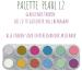 Grimas Professional Water Makeup Palette - 12 Shiny Pearl Colors High-Quality Carnival & Child Makeup 12x2.5ml - Buy Online on GoSupps.com
