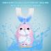 U-Shaped Children's Electric Toothbrush - Soft Pebble Brush Head Cartoon Design Toddler Friendly Includes Mousse 60ml - Pink - Buy Online on GoSupps.com