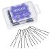100 Pack of Bun Hair Pins U Shaped Pins with Box and Storage Bag  Black Hair Pins (6 cm) 100 Count (Pack of 1)