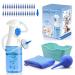 Ear Wax Removal Kit Easy to Operate Manual Ear Irrigation Flushing System for Adults & Kids Safe and Effective Ear Cleaner Tool for Wax Build Up Flushing
