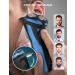 CITHOT Electric Razor Men 3D Rechargeable Rotary Beard Shaver Trimmer with Pop-up Trimmer LCD Display Travel Lock and Washing Reminder Wet Dry IPX7 Waterproof Battery Razor Blue - Buy Online on GoSupps.com