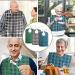 Palwin Adult Bibs - 3 Pack Waterproof Slobberlatz Washable Clothing Protector for Seniors Reusable with Snap Fastener - Buy Online on GoSupps.com