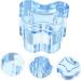  LALADEFIEE Glass Nail Dish Cups With Lids Glass Nail Art Cup Glass Crystal Cup Blue Crystal Glass Glass Nail Dish With Lid - Buy Online on GoSupps.com