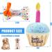 Nizirioo Plush Dog Toys - Birthday Cake & Bone Toys for Puppies | Soft & Safe Dog Birthday Gifts - Buy Online on GoSupps.com