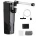 NICREW Aquarium Internal Filter Adjustable Flow Aquarium Filter with Water Pump for Aquarium up to 20L Quiet 3.5 W 150 L/h
