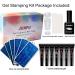 Professional Gel Nail Stamping Kit - Star Moon Plates French Tip Stamp & Nail Art Tools for Stunning Manicures - Buy Online on GoSupps.com