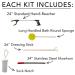 Sammons Preston Hip Kit III - Total Hip Replacement Recovery ADL Tools for Elderly - Reacher Grabber, Sock Notch, Sponge, Dressing Stick, Shoehorn - Buy Online on GoSupps.com
