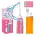 Po Shower Dusche XL 500ml Mobil Portable with 2 heads - Easy Portable Bidet for on the go travel - Portable intimate shower waterproof with bag - care for women men children and baby pink pink (single pack)