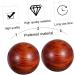 Beavorty 6-Stk Carving Handmade Massage Balls - Relaxation Therapy & Hand Exercise | Wood Baoding Health Care - Buy Online on GoSupps.com