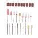 19pcs Nail Drill Bit Set | Tungsten Steel Grinding Heads & 10 Sanding Bands for Dead Skin Removal & Polishing - International Shipping - Buy Online on GoSupps.com