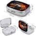 American Flag Fire Eagle Pill Box | 2 Compartment Portable Pill Organizer | Decorative Metal Medicine Case for Pocket or Purse - Buy Online on GoSupps.com