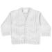 Baby Boys Cardigan Baby Boys Winter Knitted Cardigan Cable Knit Baby Boys Knitwear Made in Portugal White Newborn 0 Months White