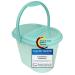 Premium diaper pail aquamarine with lid and carrying handle