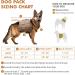 Medium Dark Yellow Dog Backpack Harness for Hiking & Travel | Medium & Large Dog Saddle Bag Rucksack with Leash - Buy Online on GoSupps.com