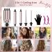 LAYADO 5 in 1 Waver Curling Iron Wand Set Fast Heating Ceramic Hair Curler for All Hair Types - Rose Gold - Buy Online on GoSupps.com