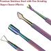 Stainless Steel Cuticle Pusher & Nail Polish Remover Tool Set by RONAVO - Pedicure Kit for Fingernail and Toenail Care - Buy Online on GoSupps.com