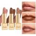 Oulac Metallic Nude Lipstick 3PCS High Impact Lipcolor with Moisturizing Formula  Vegan & Cruelty-Free  Full-Coverage Lip Color 4.3g X 3PCS 3PCS Nude Lipsticks