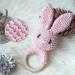 Shop Ncbvixsw Baby Wood Pouring Ring | Crochet Bunnies Rattles & Pacifier Bracelet - Safe Teething Toys for Newborns - Buy Online on GoSupps.com