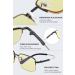 Lanomi Semi-Frame Multifocal Computer Reading Glasses - Blue Light Filter UV Protection Yellow Tinted - Stylish Glasses for Men & Women - Buy Online on GoSupps.com