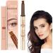 Microblade Eyebrow Waterproof Eyebrow | Eyebrow Makeup with Natural-Looking Microblading Eye Brow Pencil with -4 Tip for Mother Makeup Lover Pochy Dark Brown - Buy Online on GoSupps.com