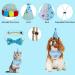 NiCoLa Boy Dog Birthday Party Supplies - Dog Birthday Hat, Banner, Bandana, Latex Balloons | Ages 1-10 Blue Decorations - Buy Online on GoSupps.com