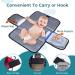 Gloppie XXL Waterproof Baby Wrap & Changing Pad - Compact Diaper Mat for Babies & Toddlers | Portable Travel Winding Mat - Black - Buy Online on GoSupps.com