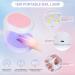 Cooserry Nail Tips and Glue Gel Kit with UV Light - 1000 Pcs C Curve Clear French Ballerina Fake Nails, 4-in-1 Nail Glue, Mini UV LED Lamp, DIY Nail Art Tools - Buy Online on GoSupps.com