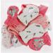 Lictin Newborn Baby Caps Mittens Set - 100% Pure Cotton, 4pcs Hats & 4 Pairs Scratch Mittens for Baby Girl 0-6 Months, Pink - Buy Online on GoSupps.com