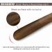 Brosisincorp 23.6 Long Handle Wooden Shoe Horn - Easy Wear Helper for Seniors, Women, Kids, Baby, and Elderly - Black Walnut with Hanging Rings - Buy Online on GoSupps.com