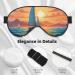 Soft Ocean Sailing Printed Eye Mask - Adjustable Breathable Double-Sided Light Blocking for Sleep | International Shipping - Buy Online on GoSupps.com