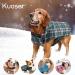 Kuoser Reversible Waterproof Dog Winter Coat - British Style Plaid, Warm & Cozy Jacket for Small Medium Large Dogs (Medium, Green) - Buy Online on GoSupps.com